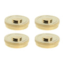4x Golden Cylinder Lower Cover Spare Parts French Horn Intruments DIY Accs
