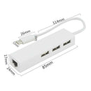 USB-C USB 3.1 Type C to USB RJ45 Ethernet Lan Adapter Hub Cable for Macbook top