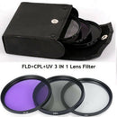 72mm Professional UV FLD CPL Circular Polarizing Filter for Canon SLR Camera