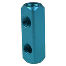 1/4"BSPT 3 way Threaded Aluminum Air Inline Splitter Manifold Block