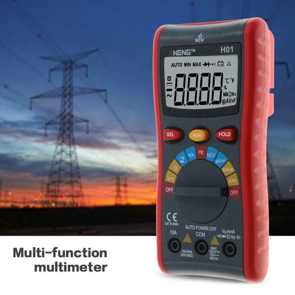 4000Counts Auto Range Digital Multimeter Backlit AC/DC Current Ammeter Voltm A#S