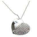 USB FLASH MEMORY STICK CAPACITY 4GB HEART STRASS Y8I7