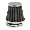 3x 50mm Motorcycles Cone Air Filter Intake Cleaner With Fixing Clip Durable