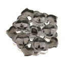 Crystal Rhinestone Button Buckle DIY Applique Patch For Sweater Coat Decor