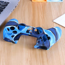 Anti Slip Camo Silicone Case Skin + 2 Thumb Grips for PS5 Controller (Blue) A