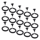 15x Fish Tank Feeding Food Tool Floating Square Feeder With Suction Cup Black