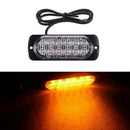 12LED 12V-24V 36W Amber Car Truck Side Emergency Warning Flash Strobe Light