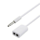 5pcs Headphone Audio Jack Adapter Adapter Cable, 1x Plug 2x Jack Stereo, For