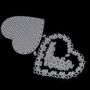 Hollow out heart Metal cutting dies stencil scrapbooking embossing album diy 3C