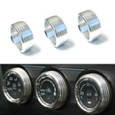3* Aluminum-Alloy AC Climate Control Knob Ring Cover For Subaru Impreza WRX/STi