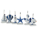 6Pcs Beach Theme Photo Memo Clip Display Place Card Holder desk Wedding Home