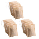 300Pcs Paper Empty Tea Filter Bags w/ Drawstring Strong Penetration 7x5cm