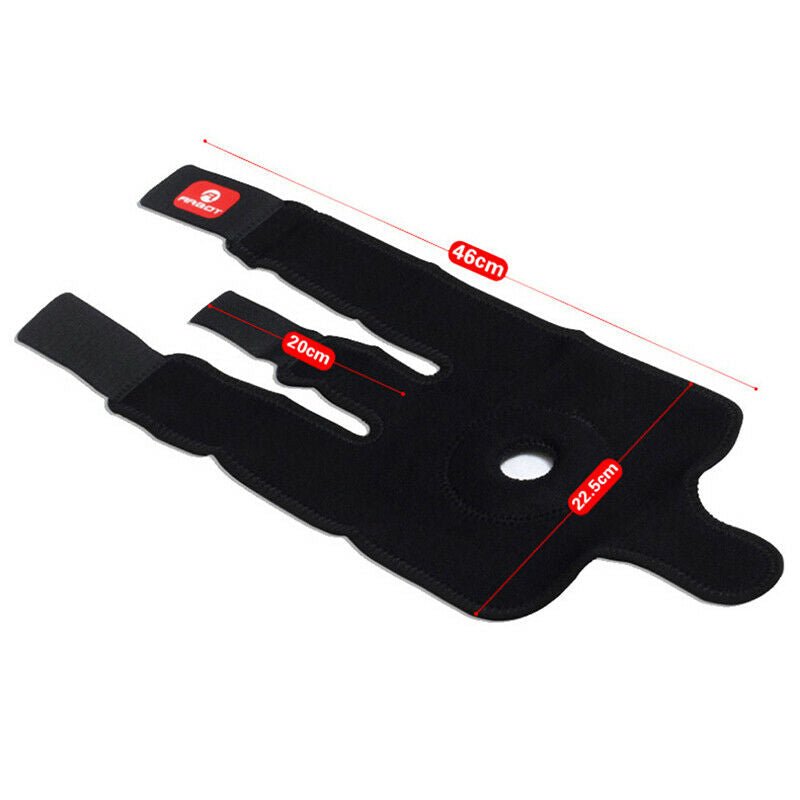 Knee Brace Open Patella Support Adjustable Elastic Sports Kneecap Protector Ew