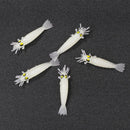 10pcs/bag Luminous Soft Shrimps Fishing Lures Artificial Baits Silica Gel