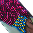 DIY Special Shape Diamond Painting Leather Lady Bookmark with Tassel Crafts