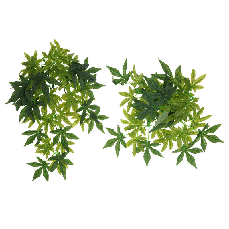 2 Pcs Planet Jungle Vine Terrarium Ornament for Reptiles and Amphibians Cage