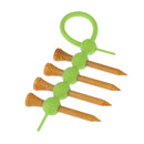 2 Pieces Golf Tee Holder with 8 Pieces 55mm Wood Golf Tees