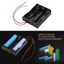 5pcs 3 Slots Plastic 18650 Batteries Storage Case Holder w/Wire Lead Pin