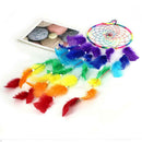 Colorful Feathers Beads Pure Handmade Long Dream Catcher Hanging Pendant