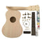 1 Set 23inch Ukulele Assembly Kits Unfinished Solid Wood 4 Strings Guitar