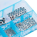 250 Pcs/Set M1.6 M2 M2.5 M3 M4 Carbon Steel Hex Nut Assortment Kit Hexagon  C9I1