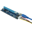 4Pin PCI-E 1X to 16X USB3.0 BTC Mining Extender Graphic Card Adapter Cable