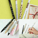 Automatic Pen Cute Black and White Dots Plastic Mechanical Pencil 0.5mm X5L New