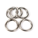 5pcs circle metal carabiner hook snap round clip hook keychain outdoor 35mm 3c