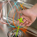 Bathroom Drain Cleaner Outlet Hair Sewer Sink Drian Wig Removal Clog O8V1
