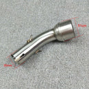Motorcycle Exhaust Adapter 51MM Slip on Link Pipe Escape Mid Tube Clamp Con Z6A8