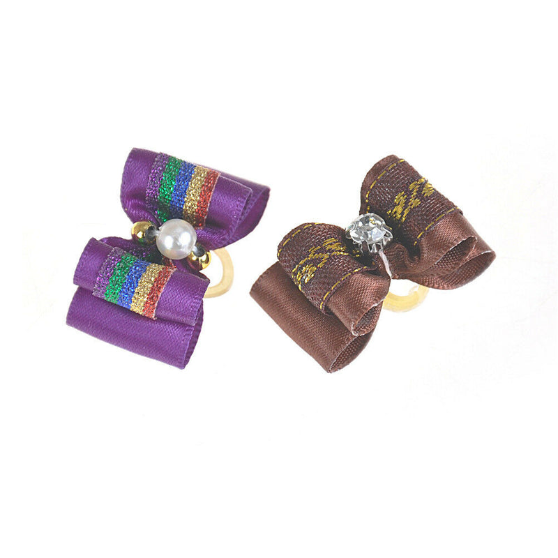 10Pcs Cute Dog Accessories Pet Hair Bows Different Styles And Colors Supply BDSE