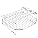 Barbecue Replacement Air Fryer Stainless Steel Double-deck Baking Tray Holder