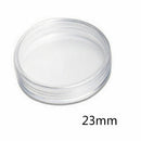 10X 23mm Applied Clear Round Cases Coin Storage Capsules Holder Plastic New