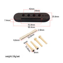 4 String Rosewood Ukulele Guitar Bridge With Saddle Nut Set for Ukulele,