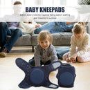 Baby Knee Pad Crawling Elbow Cushion Toddlers Kneecap Protector (Navy Blue) A