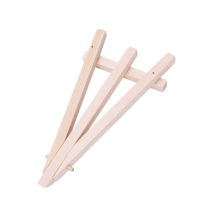 1-10PCS Mini Wooden Cafe Table Number Easel Wedding Place Name Card Holder  R5C2