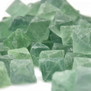 Hot Natural Stones Blue Fluorite Crystal Rock Specimen Octahedron Quartz Decor