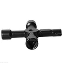 1Pcs Black Key Spanner Triangle Key Spanner In Multi-function Electrical Cabinet