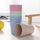 4pcs Durable Wheat Straw Cups Toothbrush Cup for Water Coffee Milk Juice Tea