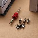 9pcs Air Conditioning Valve Cores+1pc Remover Tool A/C System Repair Kit A