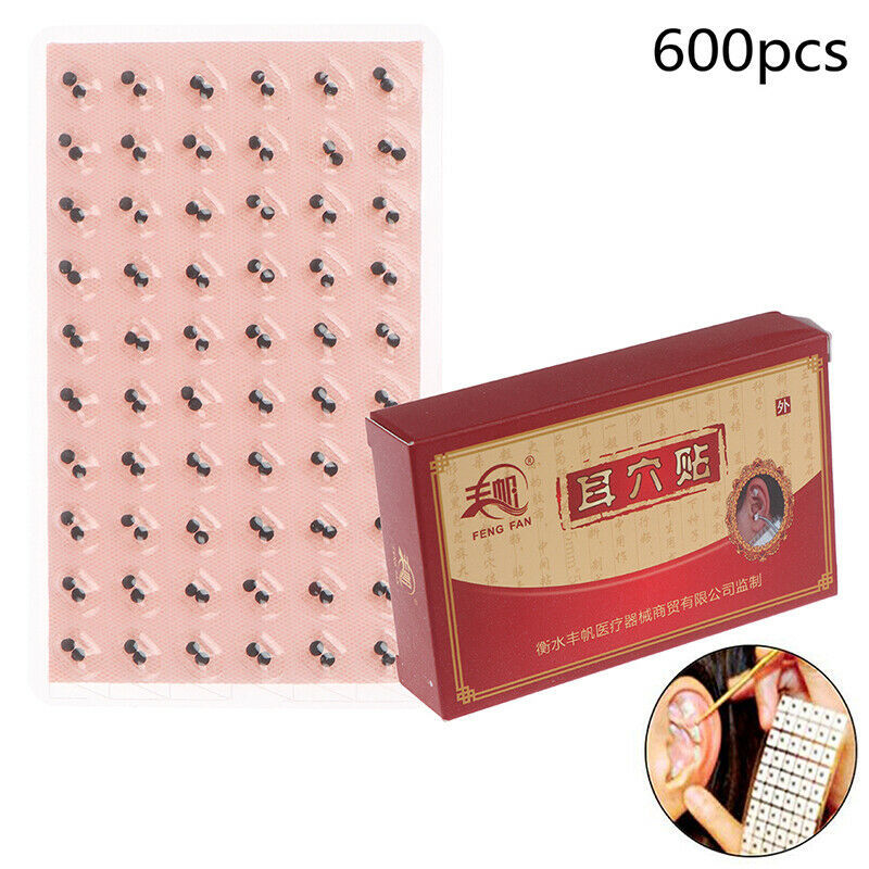 600Pcs/lot Double Grain Ears Stickers Acupuncture Ear Massage Press Seeds Nee JR