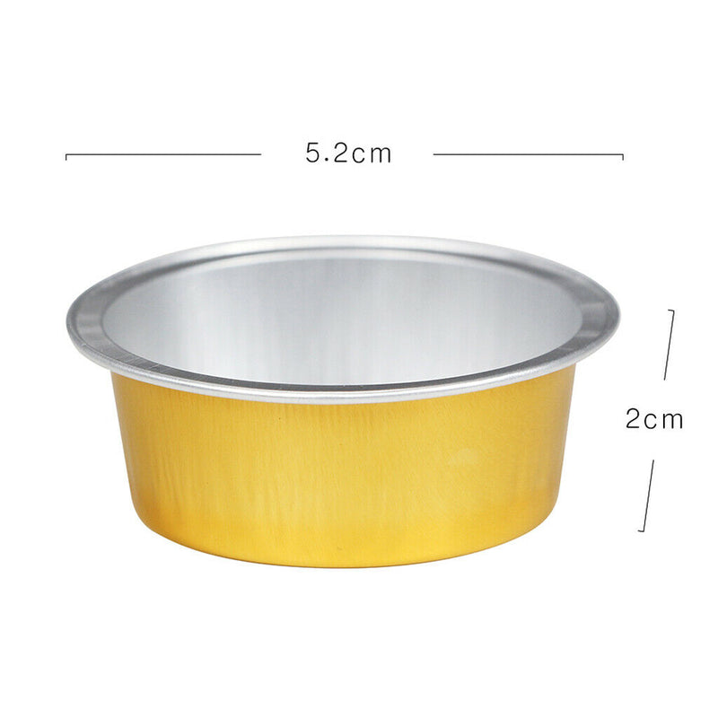 20 Pieces Wax Melting Bowl Mini Remover Wax Bean Beads Pot Golden 5.2x2cm