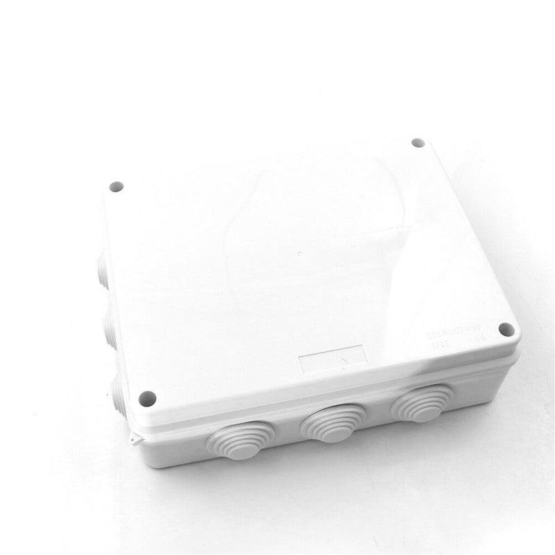 1PC Plastic Waterproof Electrical Junction Box 255*200*80mm IP65 With 12 HolS Cy