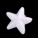 20 Pieces White Star Shaped Styrofoam Foam Ornaments DIY Craft Party Decora N2Q4