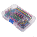 Pack of 250 Medium Jumbo Large Coloured Paper Clips Office School Stationery