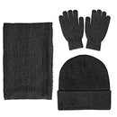 Winter Warm Beanie Hat + Scarf + Touch Screen Gloves, Unisex Thermal Winter A9P5