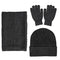 Winter Warm Beanie Hat + Scarf + Touch Screen Gloves, Unisex Thermal Winter A9P5