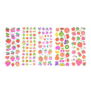 5 Sheets Cute Cartoon Fruits Scrapbooking Bubble Puffy Stickers Reward Kids-O.ES