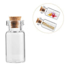 50x Vials Glass Bottle Message Bottles Transparent With Cork Stopper Tiny Small