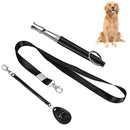 Dog Whistle Set Copper Adjustable Pitch Pet Training Clicker Silent Bark Control
